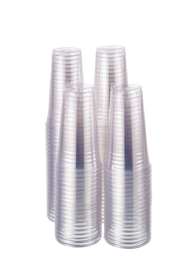 FULING 100 Sets-16 oz Clear Plastic BPA Free Drinking Cups, Disposable - Image 1