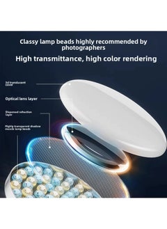 Generic Shenming Girl Spotlight Hair Light Beauty Hair Fill Light Live Background Atmosphere Contour Light Soft Light-Specifications:[Professional Focusing Model] Spotlight (remote Control Three-color Temperature +6-color Film)  - Image 5