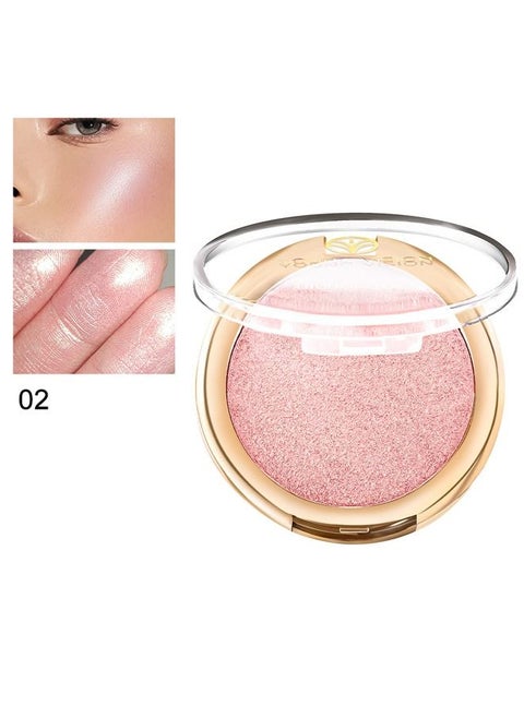 Highlighter Makeup Powder 02, Made With High-Quality Ingredients, Gentlely On The Skin and Provide Long-Lasting Wear, Suitable Under Makeup With Long Lasting Shine Finish