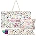 Shinylin مجموعة شنط ماجونغ فارغة من شينيلاين 3 قطع للبلاط والرفوف 24 × 13 × 47 بوصة حقيبة حمل ماجونغ مزخرفة حقيبة بلاط برباط غلق غلاف واقي للرف حفلة سفر فقط وايلدفلاور - Image 2