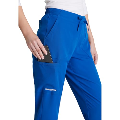 BARCO Skechers Vitality Charge Slim Fit Scrub Jogger for Women – New Royal, Mid-Rise, 4-Pocket Bottoms w/ 4-Way Stretch – Moisture Wicking, Quick-Shed, Anti-Static – Medium, Regular Fit - Image 5