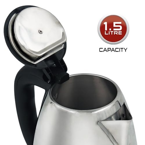 iBELL Castor CTEK15M Premium 1.5 Litre Stainless Steel Electric Kettle,1500 watts Auto Cut-Off Feature,Silver - Image 4