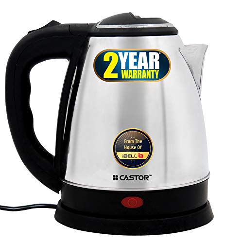iBELL Castor CTEK15M Premium 1.5 Litre Stainless Steel Electric Kettle,1500 watts Auto Cut-Off Feature,Silver - Image 1