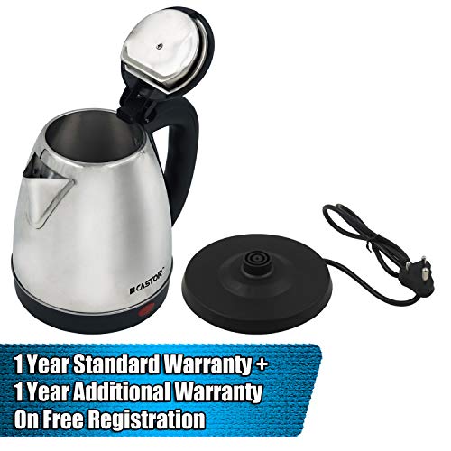 iBELL Castor CTEK15M Premium 1.5 Litre Stainless Steel Electric Kettle,1500 watts Auto Cut-Off Feature,Silver - Image 2