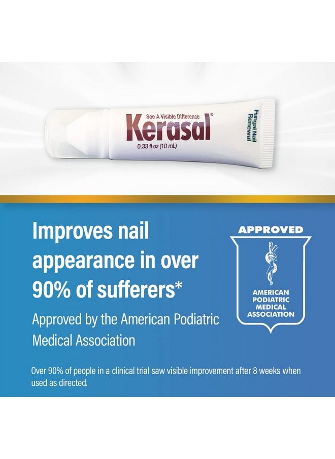 Kerasal Nail Renewal And Nail File Combo Pack, Restores Appearance Of Discolored Or Damaged Nails, 5 Heavy Duty Nail Files, 0.33 Fl Oz, Clear  - Image 3