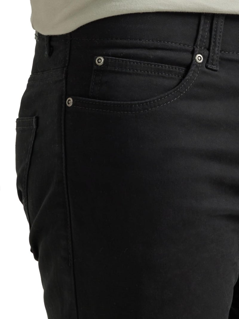 Lee Men's Extreme Motion Slim Straight Jean Black 33W x 32L - Image 3