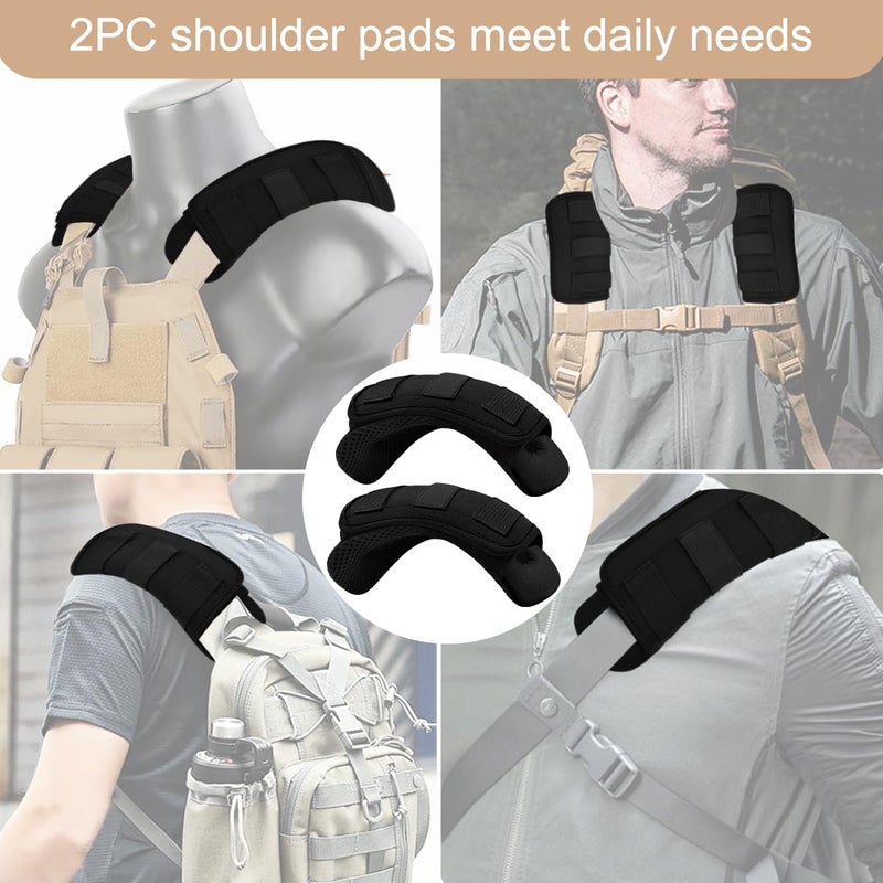 ZINZ 2-Pack Universal Wide Shoulder Pad with Ultra Thick Cushion for Bag Luggage Backpack Bag Crossbody, Plus Long & Anti-Slip & Breathable,Black - Image 5