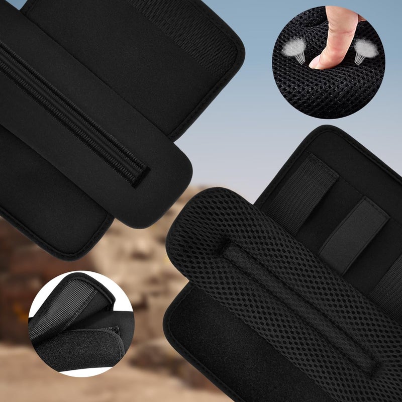 ZINZ 2-Pack Universal Wide Shoulder Pad with Ultra Thick Cushion for Bag Luggage Backpack Bag Crossbody, Plus Long & Anti-Slip & Breathable,Black - Image 4