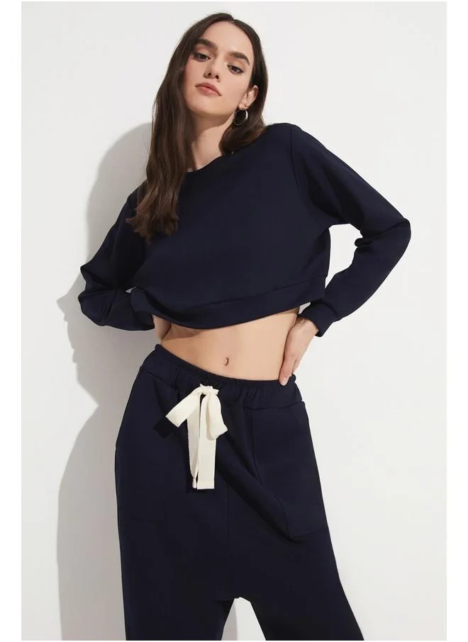 جون June Sweatpant - Sweatshirt Set Navy