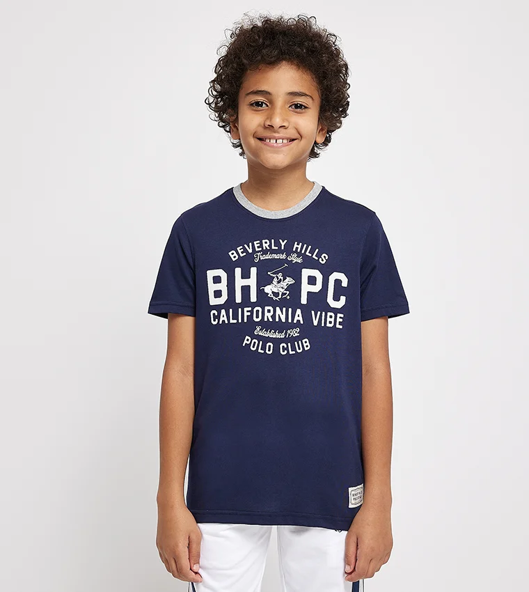 بيفرلي هيلز بولو كلوب تيشيرت قصير الأكمام مطبوع