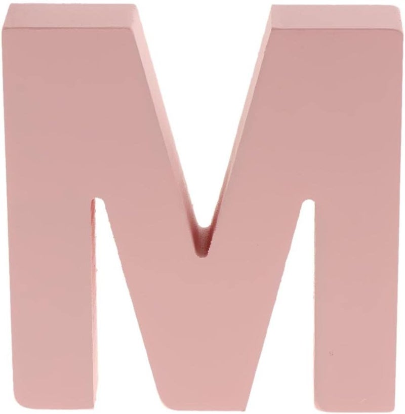 klarakoWooden Pink 26 Alphabet Letters Marquee Letters Wall Door Hanging Sign AklarakoZ for Kids Room Nursery Room Decorations klarakoM - Image 5