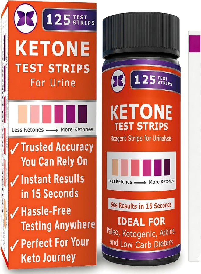 Just Fitter Ketone Test Strips - Accurate Keto Test Strips for Ketosis Testing - Instant 15 Second Results for Ketogenic Diet - Image 1