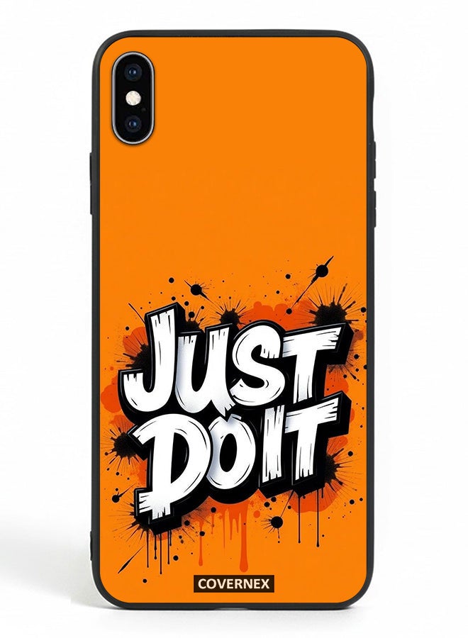 Covernex Apple iPhone Xs Max Protective Case Cover Printed Featuring Just Do It Street Art - Image 2
