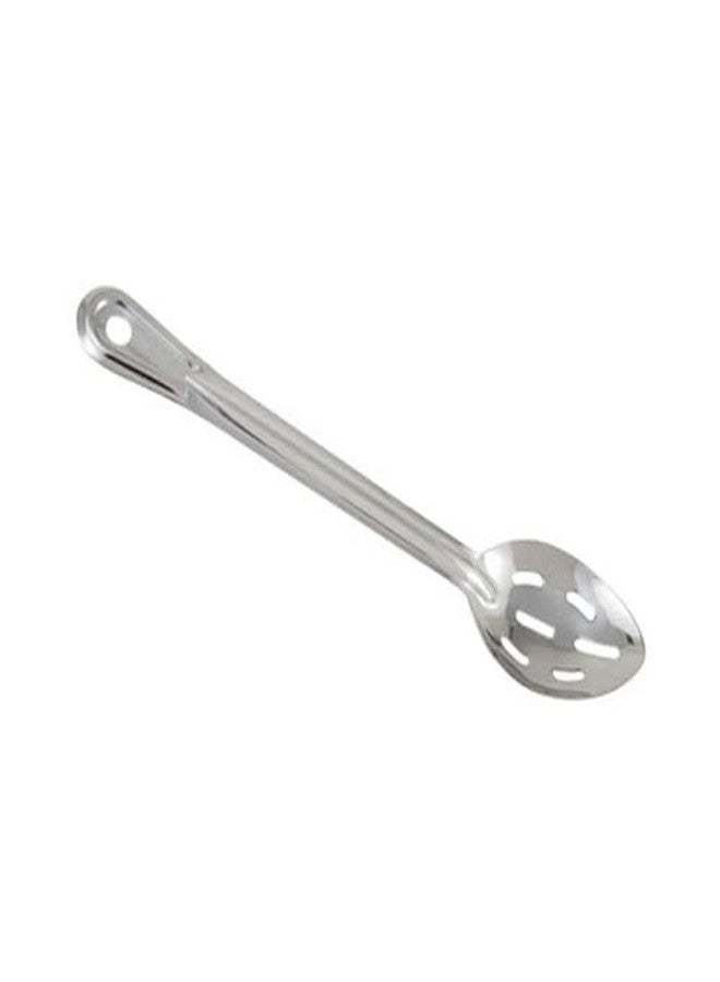 Winco Stainless Steel Basting Spoon, Slotted, 11", 1.5mm - Image 2