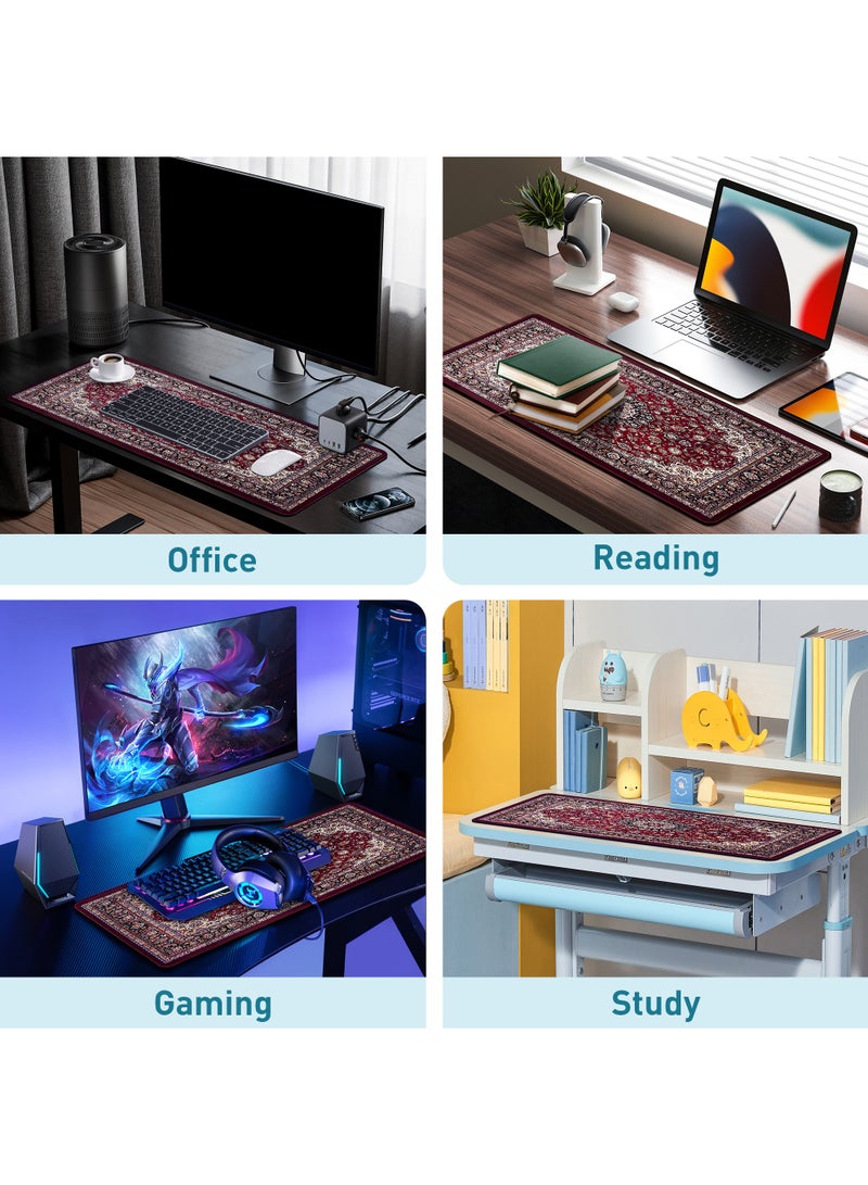 Rock Pow ROCK POW Large Mouse Pad with Anti-Slip Surface, 800x300x3mm,Thicker Rubber Base Mousepad with Stitched Edges Design for mouse and keyboard,gaming home and working office  - Image 2