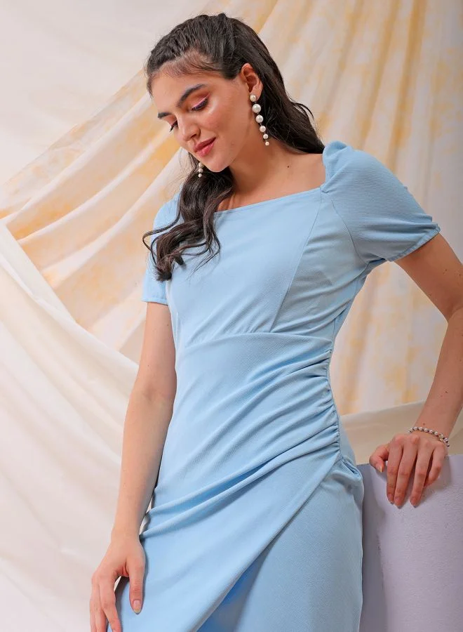 Freehand Ruched Midi Dress
