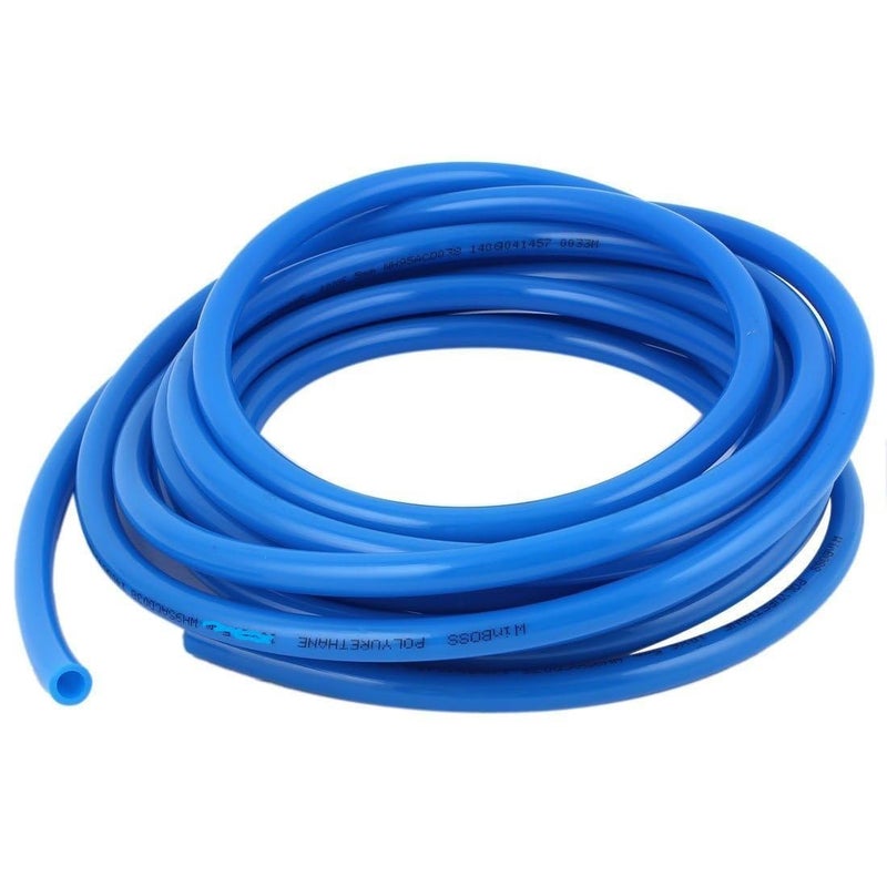 DLEIN 12mm x 8mm Pneumatic Air Compressor Flexible Pneumatic Tube Hose Tubing PU Hose Tube Pipe 5 Meter Blue 5 Mtr 1640Ft 12mm x 8mm Pneumatic Polyurethane PU Tube Pipe BLUE 5 MTR - Image 1