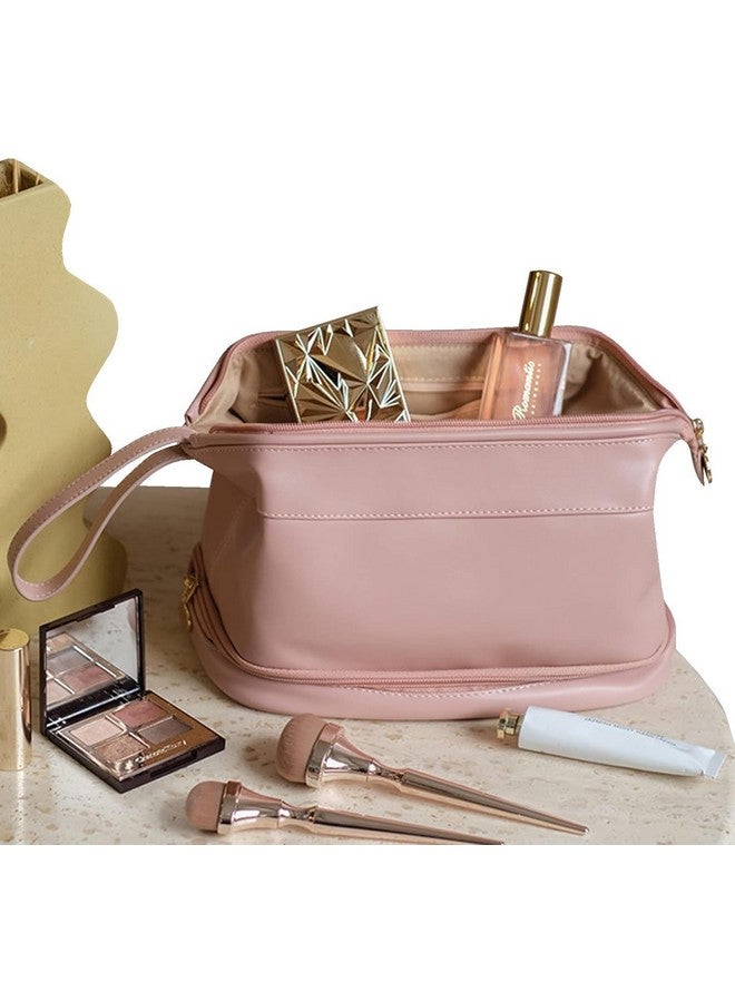 KINDRED Travel Double Layer case Bag Cosmetic Makeup kit Storage Organizer Travel Toiletry kit Vanity Bag for Women and Girls. - Image 3