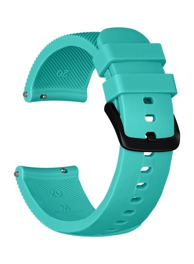 بي جي إم سوار رياضي من السيليكون مقاس 20 مم لساعة هوامي أمازفيت GTS/ سامسونج جالاكسي ووتش أكتيف 2/ جير أخضر - Image 2