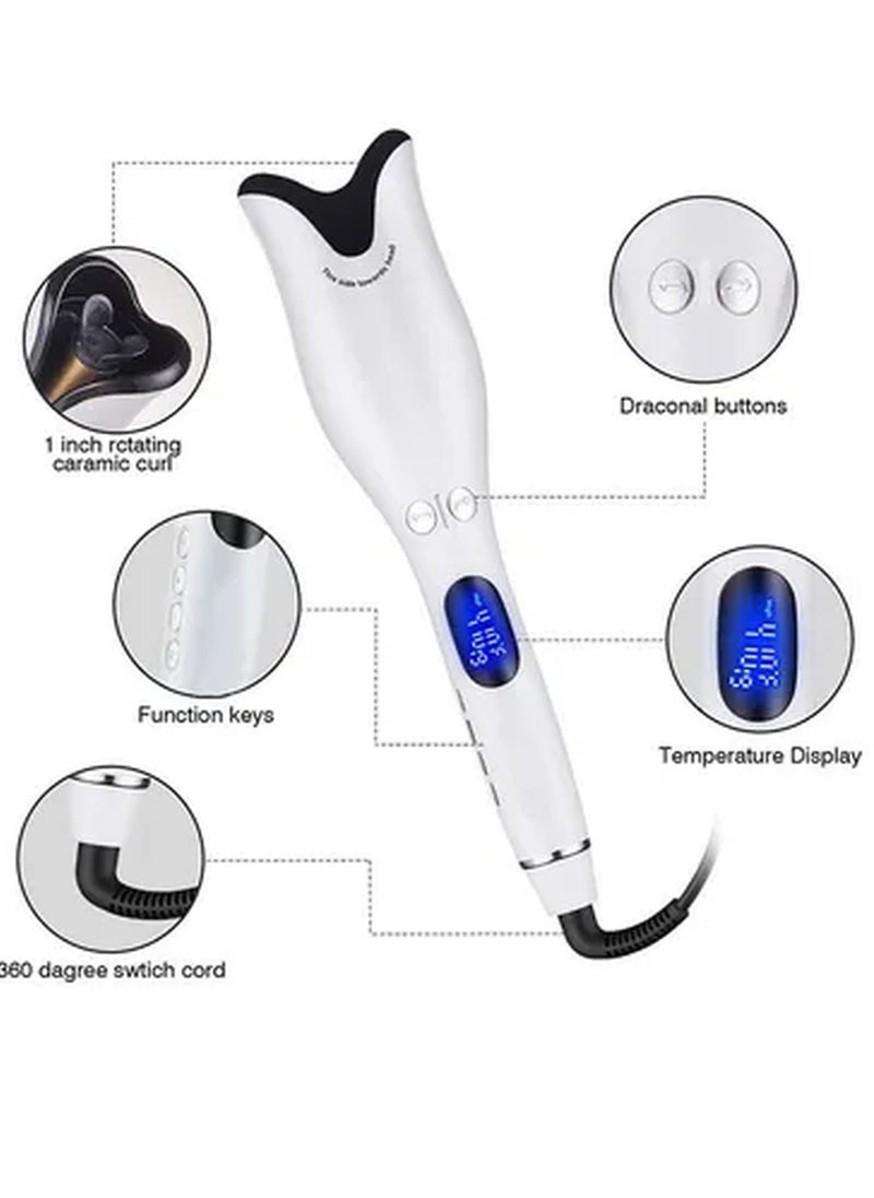 Hair Curler Rotating Crimper White 32x5cm