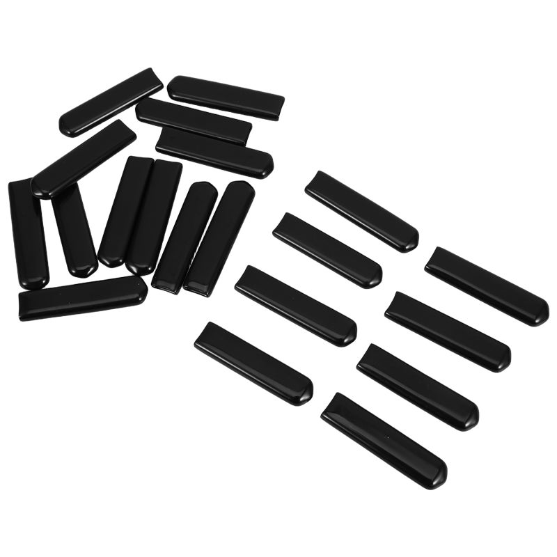 📦 20 غطاء يد بلاستيكي أسود لمقبض صمام خرطوم بتصميم مسطح - Image 5