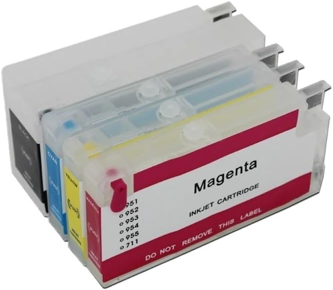 Auto Reset ARC Chip Empty Ink Cartridge KCMY Compatible with Officejet 7740 7730 7720 8210 8710 8720 8730 8740 Models - Image 1