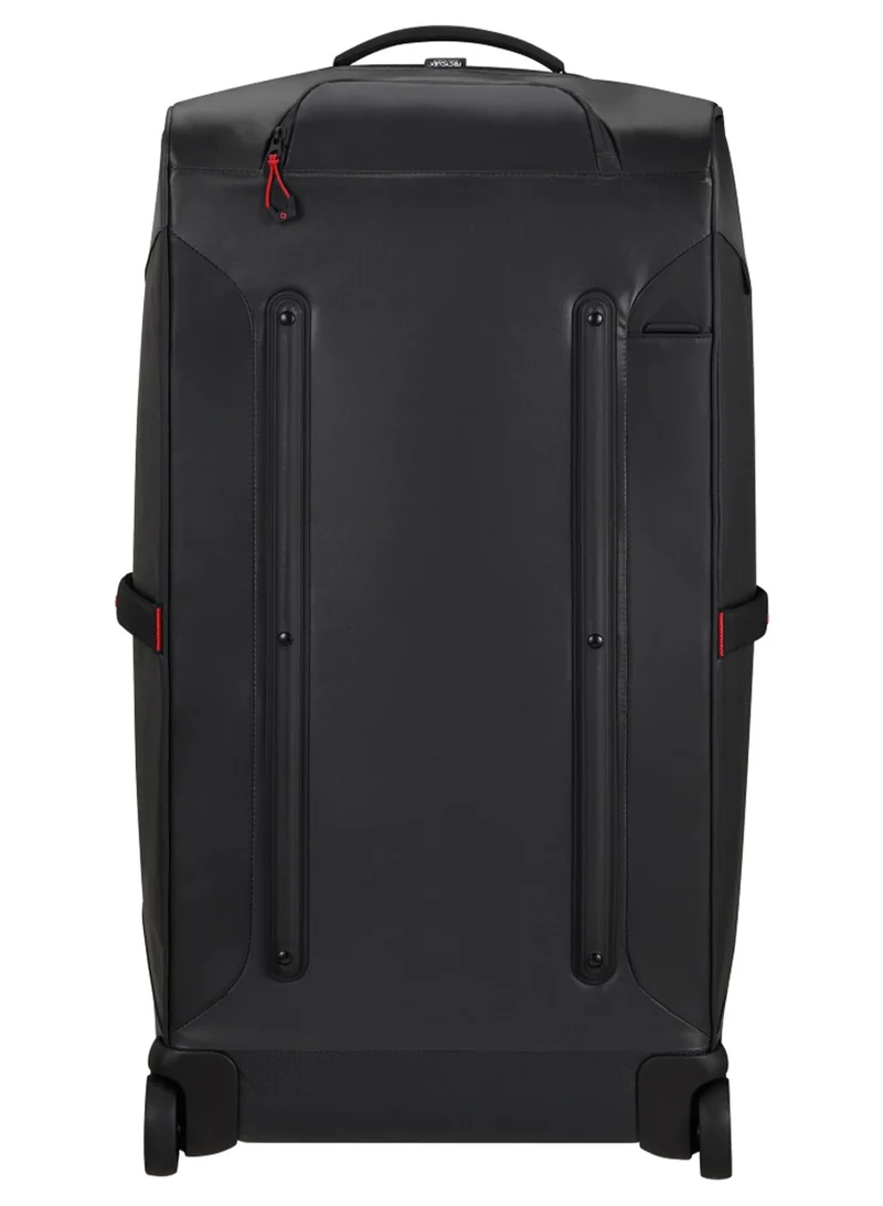 Samsonite Ecodiver Wheeled Duffle Bag 79 cm / 29 inch, Black|Reflective Pattern|TSA Lock|ID Tag|Spacious Interior|Water Repellent Material|Recyclex Material Technology - 2 Years International Warranty