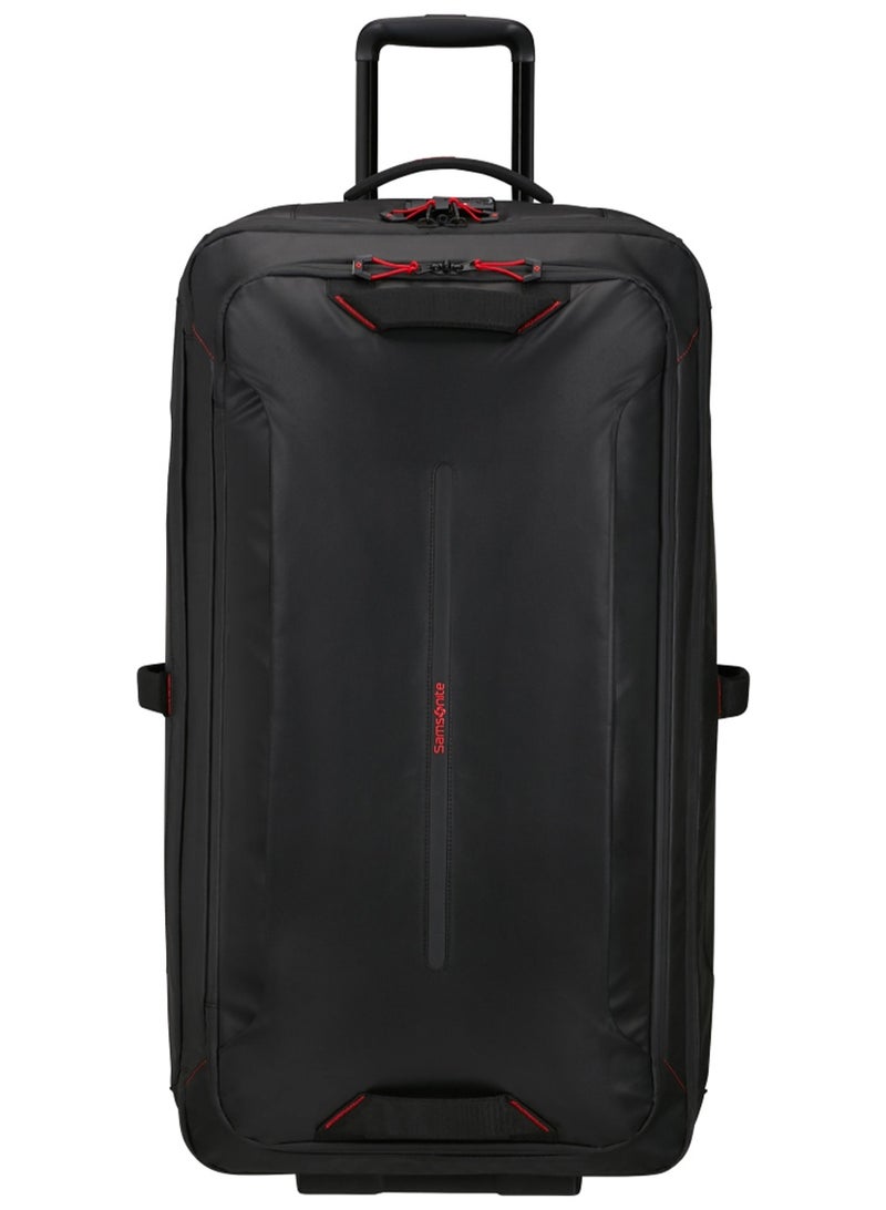 Samsonite Ecodiver Wheeled Duffle Bag 79 cm / 29 inch, Black|Reflective Pattern|TSA Lock|ID Tag|Spacious Interior|Water Repellent Material|Recyclex Material Technology - 2 Years International Warranty - Image 4