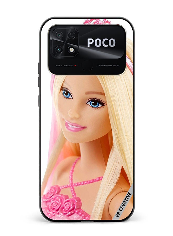 VR CREATIVE Protective Case Cover For Xiaomi Poco C40 Barbie With Hair Design Multicolour - Image 1