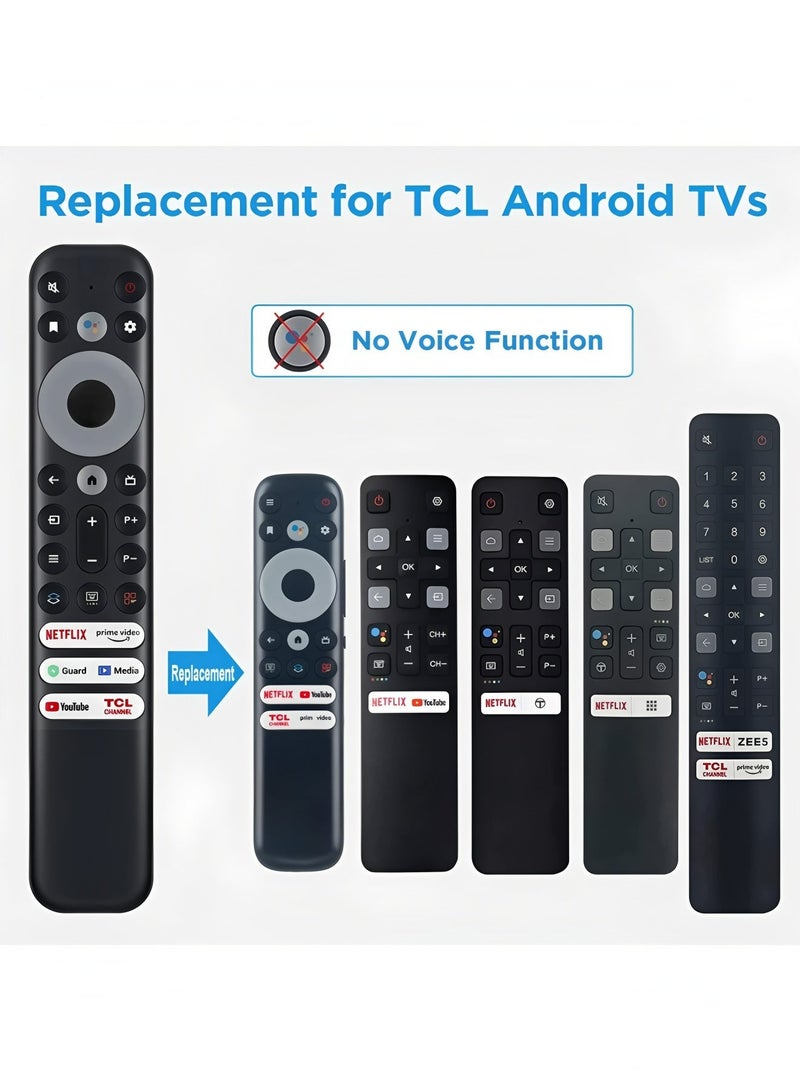 أبلينم أحدث جهاز تحكم عن بعد عالمي بديل لتلفزيون TCL Mini-LED QLED 4K UHD الذكي 75R646 65R646 55R646 75S546 65S546 55S546 50S546 43S446 50S446 55S446 65S446 75S446 85S446 (بدون وظيفة صوتية) - Image 3