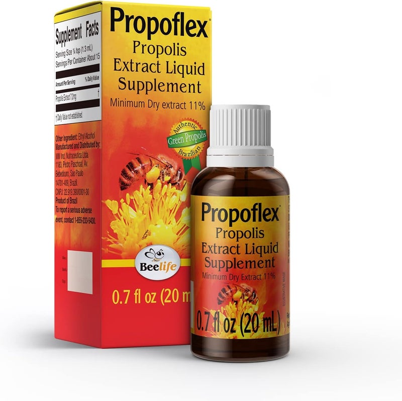 Beelife Brazilian Green Propolis Extract 11 Dry ExtractBee Propolis Tincture High ArtepillinC Levels  Natural  Kosher Antioxidant Rich Supplement for Health Wellness Propolis Drops 20ml - Image 1