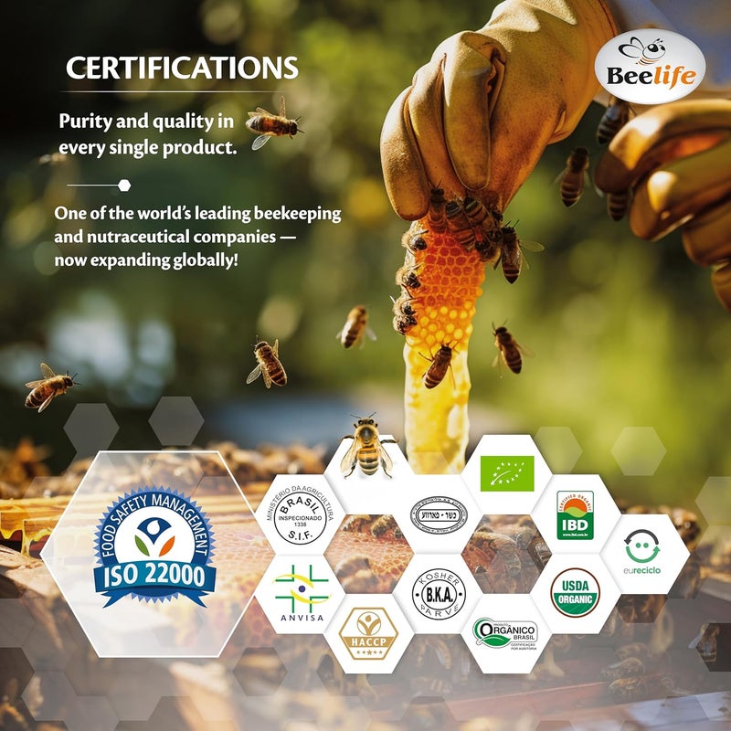Beelife Brazilian Green Propolis Extract 11 Dry ExtractBee Propolis Tincture High ArtepillinC Levels  Natural  Kosher Antioxidant Rich Supplement for Health Wellness Propolis Drops 20ml - Image 5