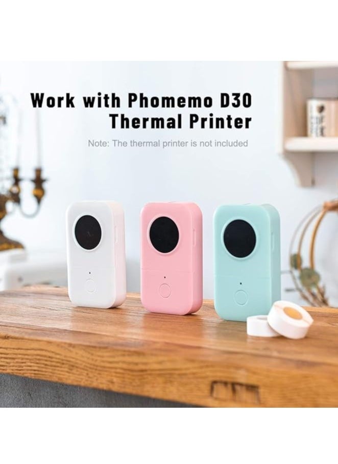 Generic - Self-Adhesive White Labels for Thermal Label Printer D30, 15 * 50MM(0.59 * 1.96”) Labels QTY 150 Pcs in A Roll - Image 1