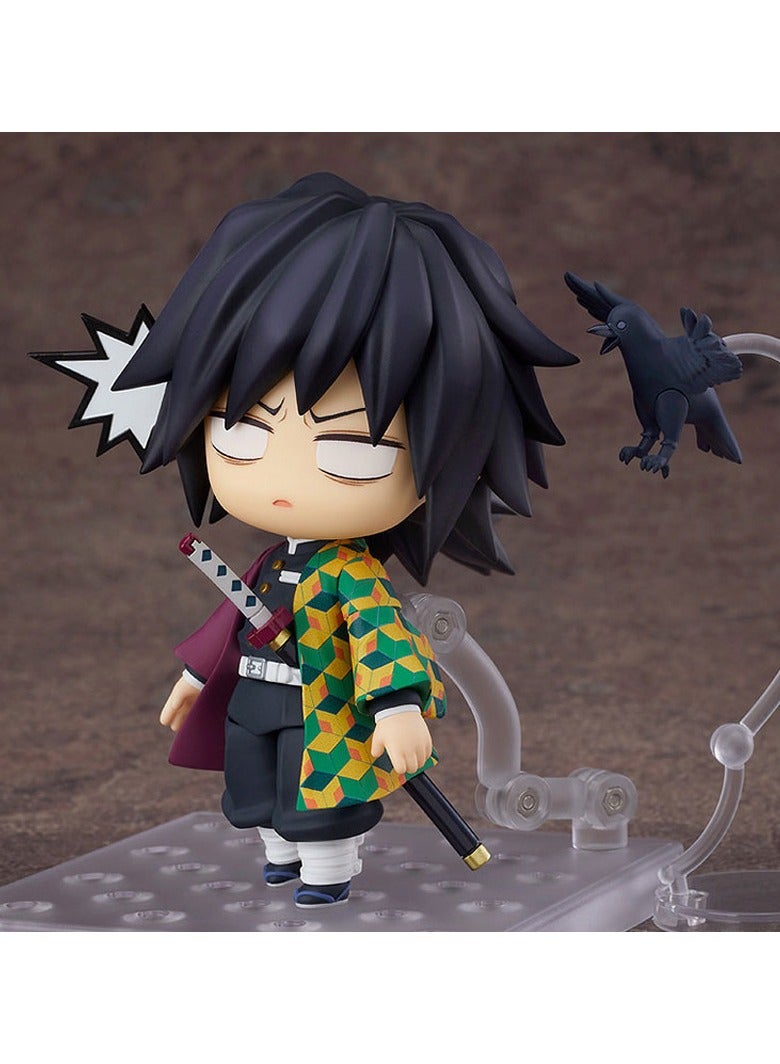 عام دمية توميوكا غيو من "قاتل الشياطين" بتعبيرات وجه قابلة للتغيير، تُعيد تصوير الشخصية بدقة مذهلة، ويمكن استخدامها كقطعة ديكور أنيقة في الغرفة. - Image 2