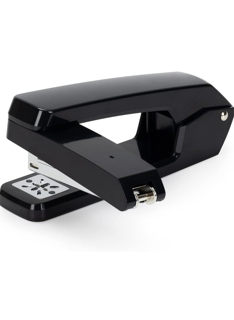 Generic Swing-Arm Swivel Stapler, 25 Sheet Capacity, 360 Degree Rotate Desktop Staplers for Booklet or Book Binding, Black  - Image 2