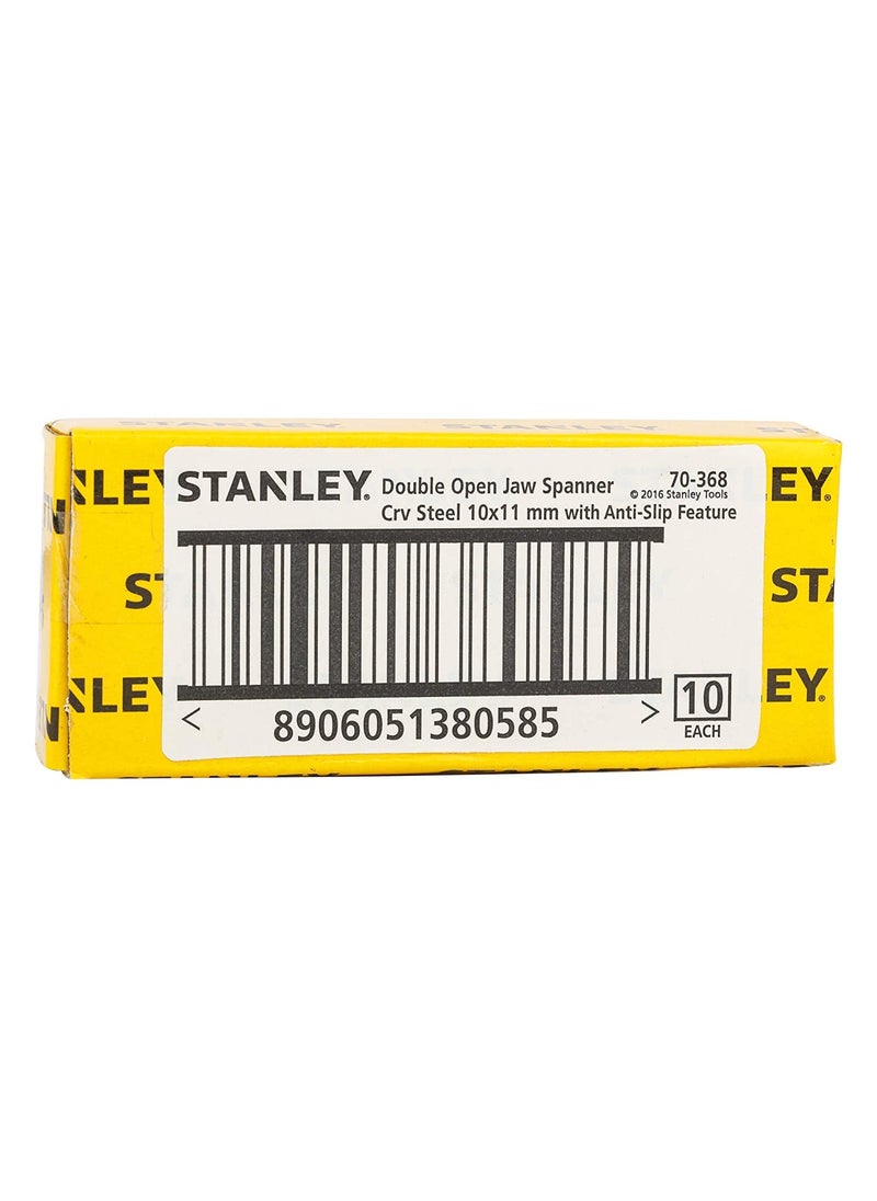 Stanley STANLEY 70368E Double Open End SpannerMatte Finish10 11mm  - Image 4