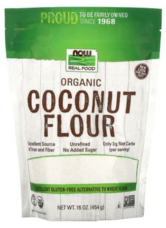 now Organic Coconut Flour 16 oz (454 g) 