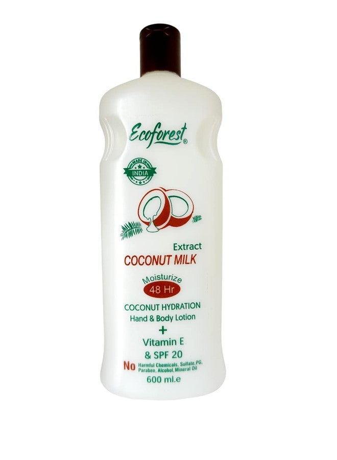 ECOFOREST Intensive care Advanced and Deep Moisture Nourishing Coconut body Lotion | 600 ML | With Vitamin E AND Coconut milk Extract | Deep Hydration for Dry skin | Daily Moisturizer Suitable for MEN AND WOMEN | All Skin types | Non greasy | 48 hr Moisturisation | Glowing Skin | Vitamin Enriched | Cell Repair| Vitamin C | UV protect| paraben free | sulphate free| SPF 20- 600 ML - Image 2