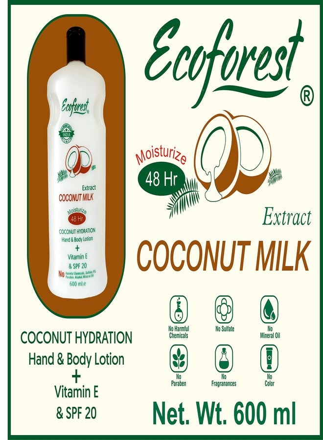 ECOFOREST Intensive care Advanced and Deep Moisture Nourishing Coconut body Lotion | 600 ML | With Vitamin E AND Coconut milk Extract | Deep Hydration for Dry skin | Daily Moisturizer Suitable for MEN AND WOMEN | All Skin types | Non greasy | 48 hr Moisturisation | Glowing Skin | Vitamin Enriched | Cell Repair| Vitamin C | UV protect| paraben free | sulphate free| SPF 20- 600 ML - Image 5