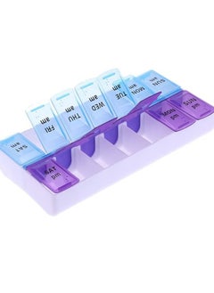 Gasin 7 Days Weekly Pill Case 14 Grids AM PM Large Capacity Organizer Box Containers Plastic Dispenser Household for Outdoor  - Image 4