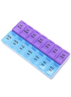 Gasin 7 Days Weekly Pill Case 14 Grids AM PM Large Capacity Organizer Box Containers Plastic Dispenser Household for Outdoor  - Image 3