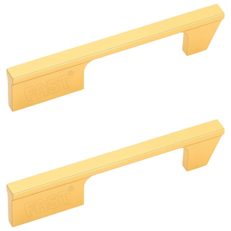 FAST CP501A Aluminium Gold Cabinet Pull Handles and Wardrobe Door Handle Pack of 2pcs (6 Inch) - Image 3