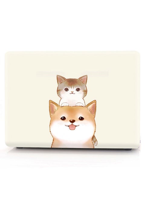 Suitable For Apple MacbookPro13 Laptop Shell 16-inch Pro Protective Shell 15.4 Cute Series-Color:KZ-403 Loyal Dogs And Cute Cats-Applicable Model:13.3air（A1466/A1369）