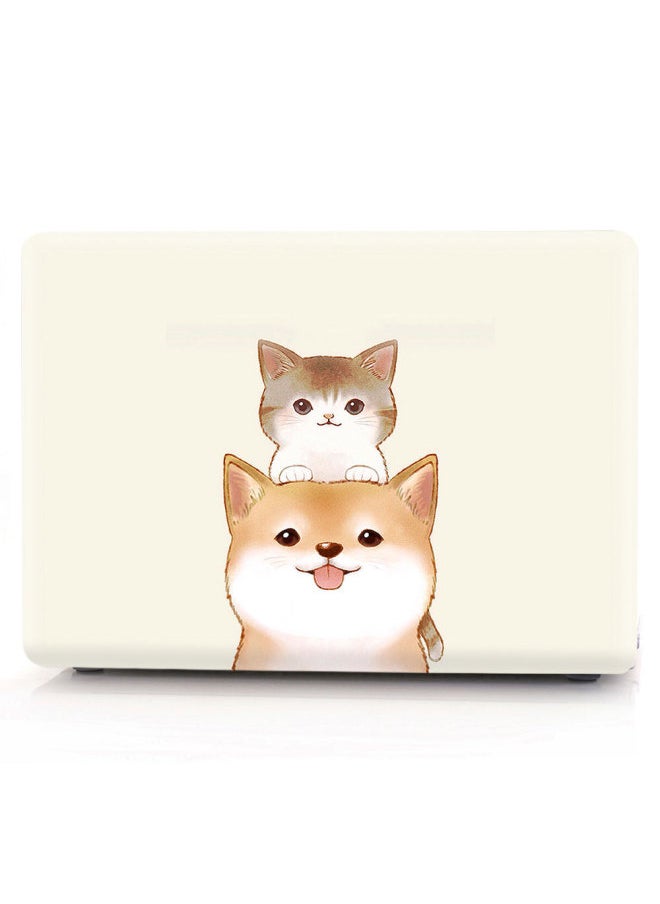 Generic - Suitable For Apple MacbookPro13 Laptop Shell 16-inch Pro Protective Shell 15.4 Cute Series-Color:KZ-403 Loyal Dogs And Cute Cats-Applicable Model:13.3air（A1466/A1369） - Image 1