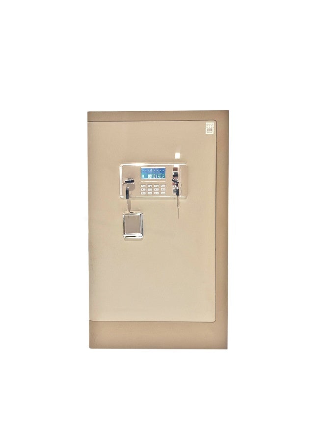 خزنة أمان رقمية فاخرة مقاومة للحريق مع لوحة أرقام إلكترونية وقفل ومفتاح مادي مقاس 70*42.5*38سم - Image 3