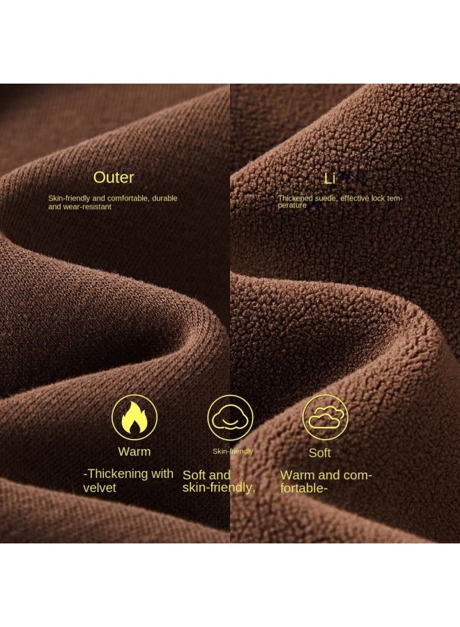 مكد هوديات مبطنة من الف fleece للرجال والنساء لفصلي الخريف والشتاء، ملابس داخلية دافئة ومغلقة للأطفال بأكمام طويلة، ملابس علوية للأطفال بمقاسات متوسطة وكبيرة - Image 3