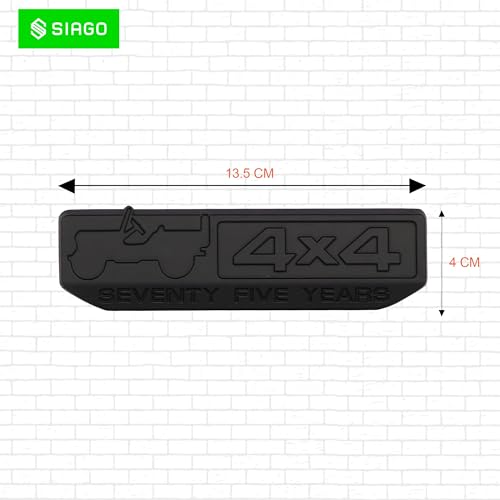 SIAGO SIA260 Premium Jeep 4x4 Metal Car Sticker - Durable & Stylish Auto Emblem for Vehicles - Customizable Designs - Easy Installation - Weather-Resistant & Long-Lasting - Image 2