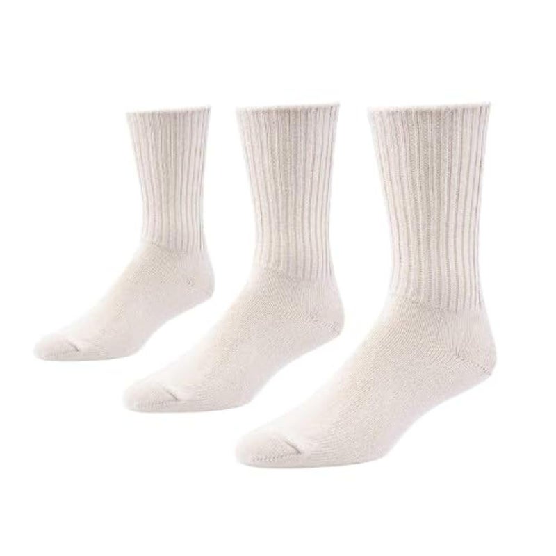 Maggie's Organics Cotton Tri-pack Cushion Crew Socks - Image 1