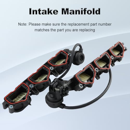 WMPHE Intake Manifold Compatible with Audi A6 A7 A8 2016-2018 Q7 2017-2019 3.0L Left & Right, Replacement for 06E133109AN+06E133110AN 06E133109AT 06E133109BC-2PCS - Image 5