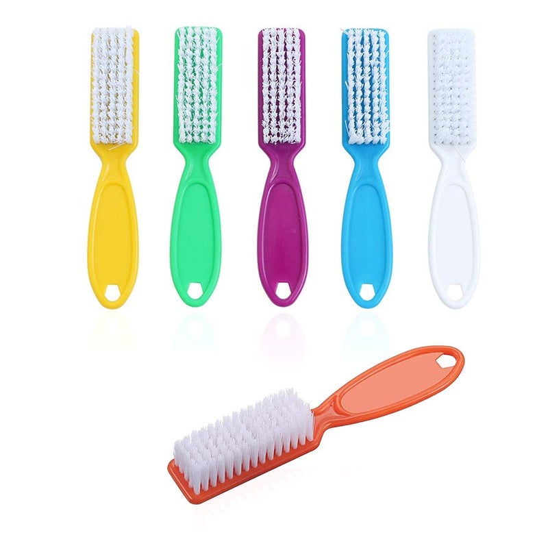 SQULIGT 6 Pcs Handle Grip Nail Brush, Nail Cleaning Brushes for Toes and Fingernail - Image 2